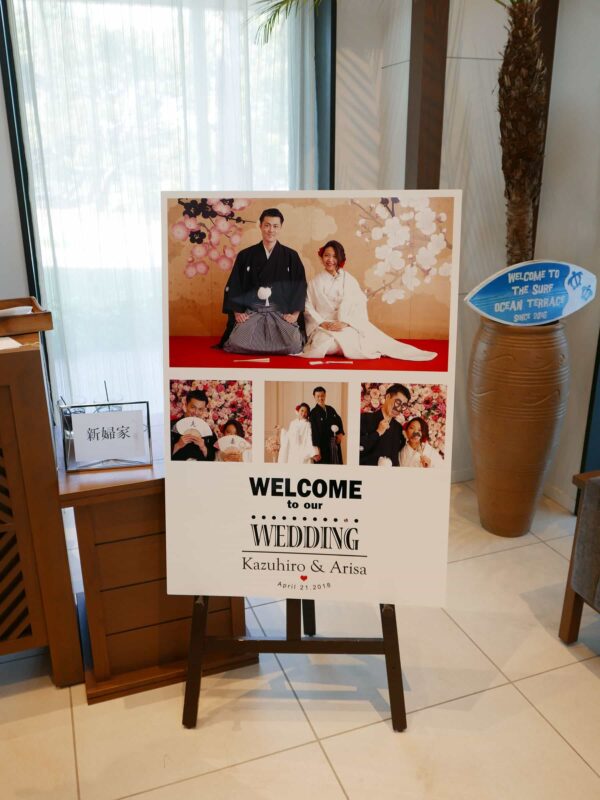 結婚式ウェルカムボード01